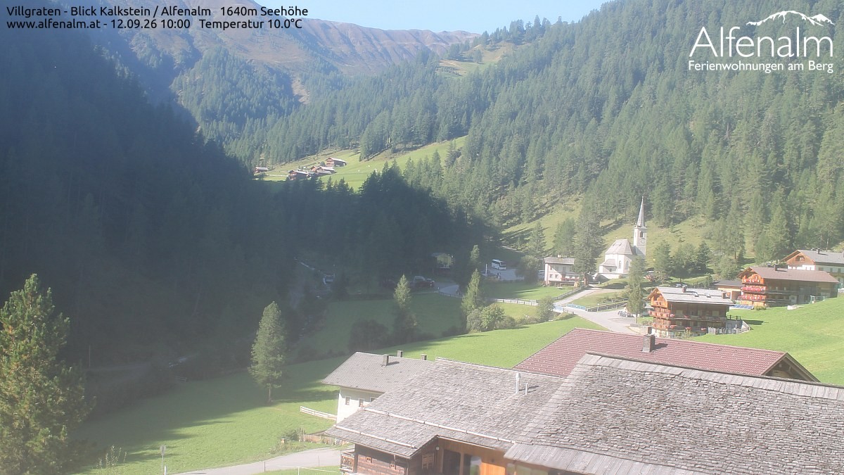 Archived image Webcam Villgratental valley