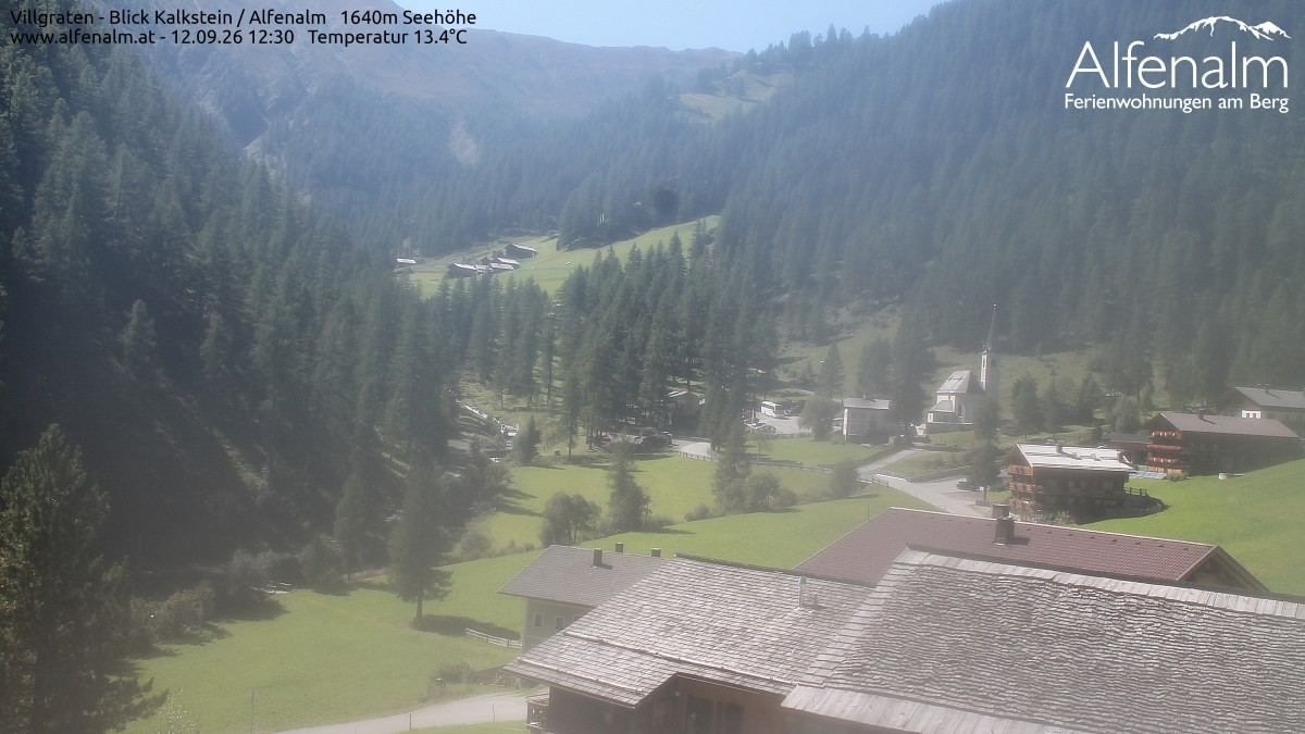 Archived image Webcam Villgratental valley