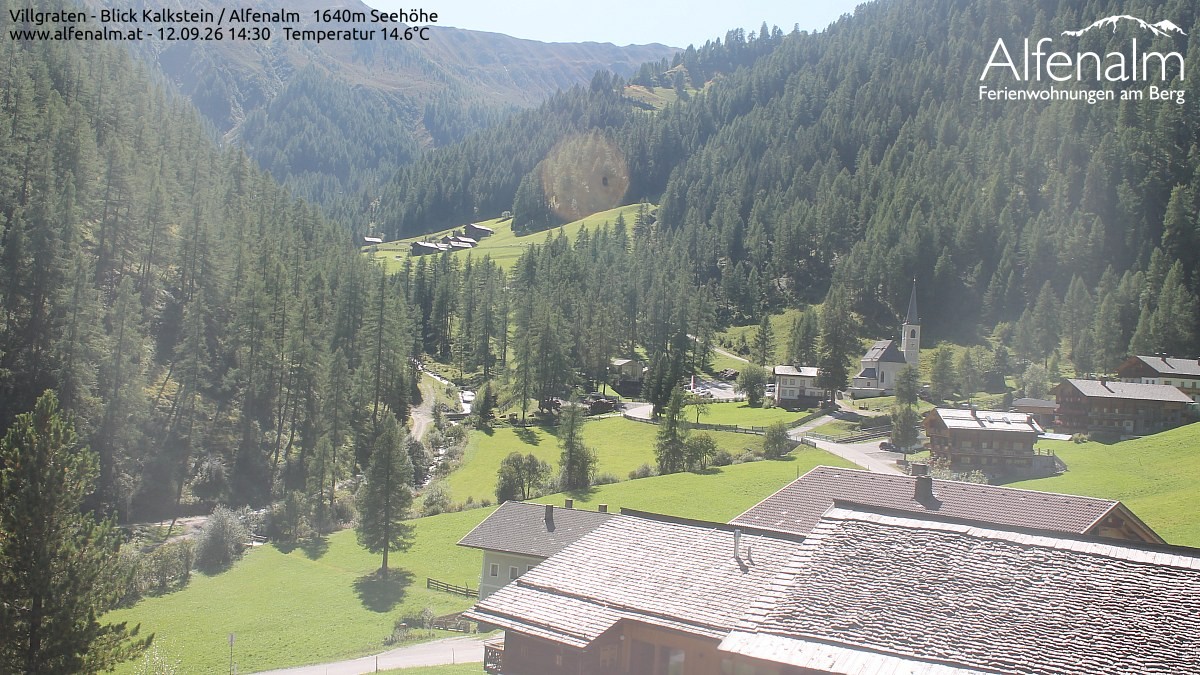 Archived image Webcam Villgratental valley