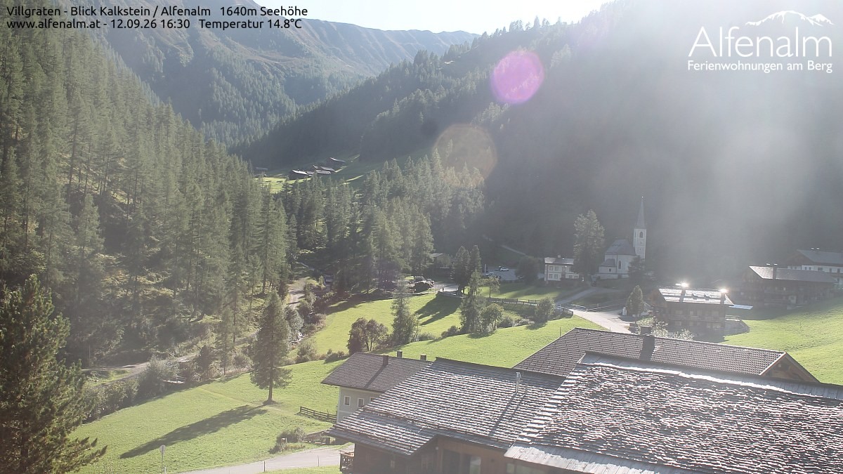 Archived image Webcam Villgratental valley