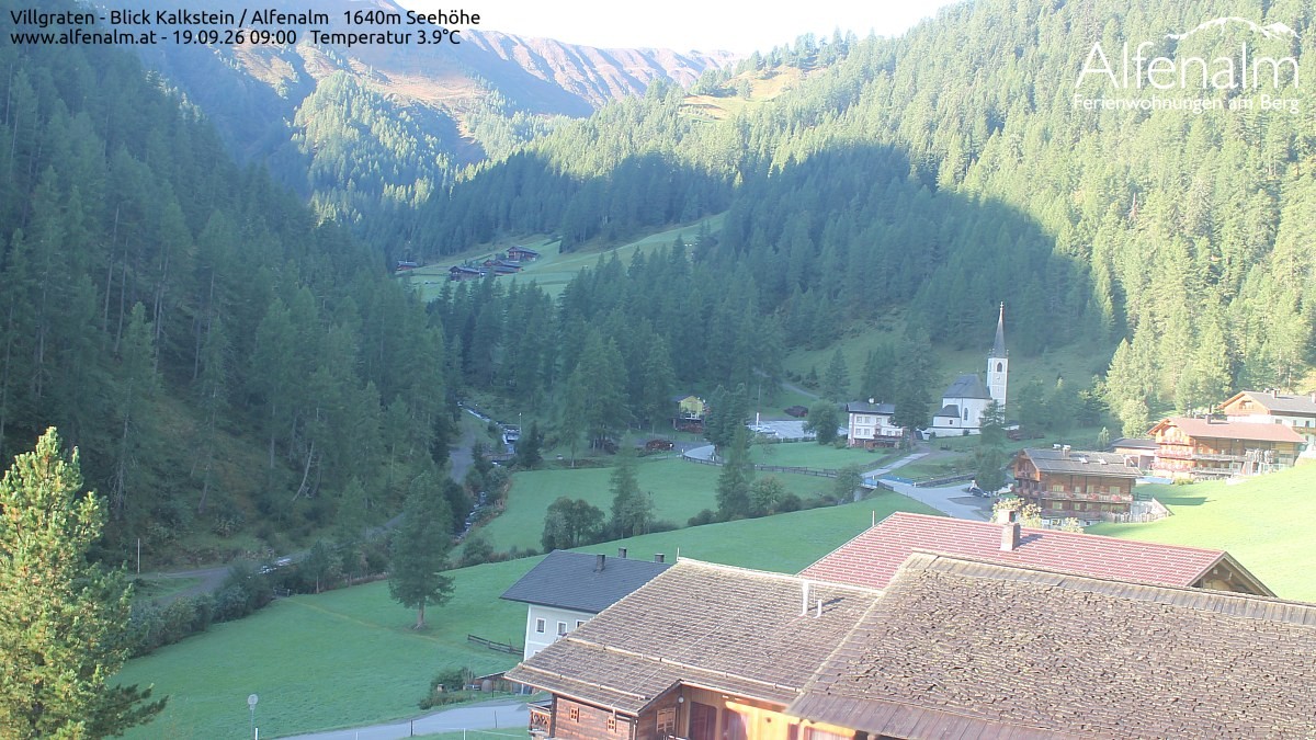 Archived image Webcam Villgratental valley