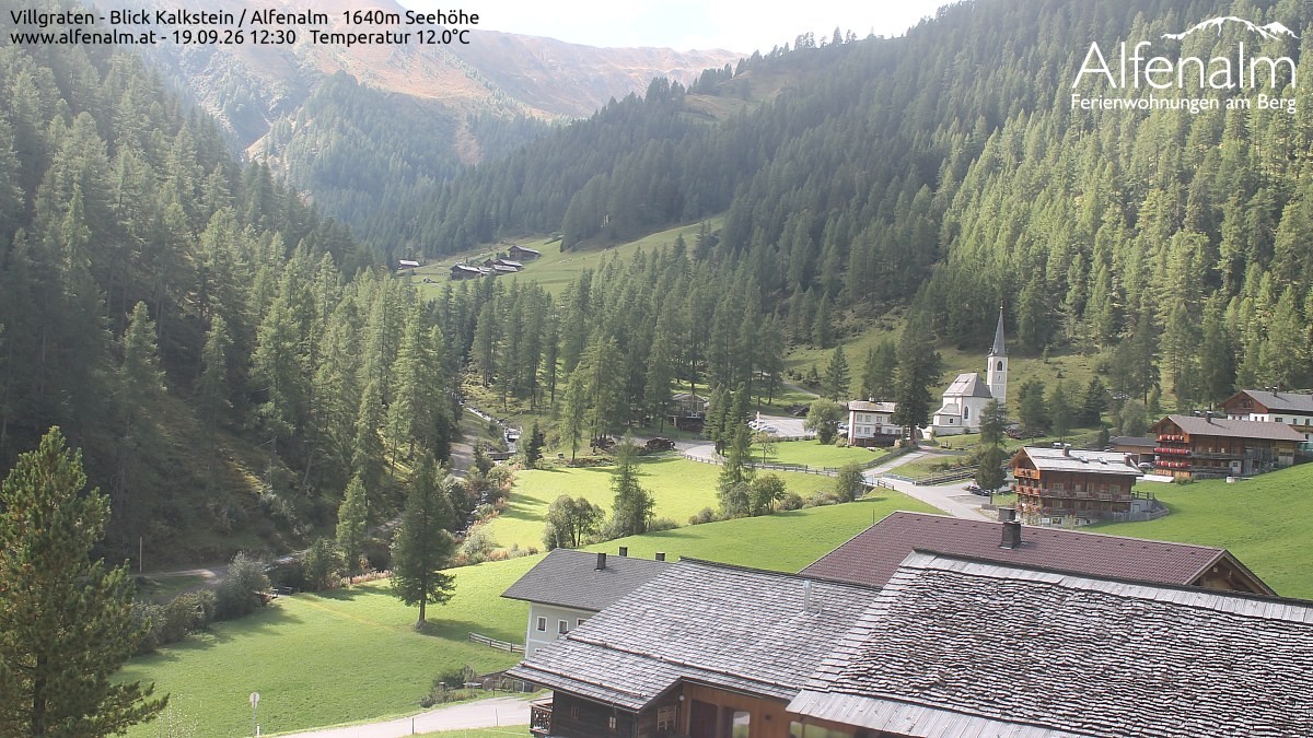 Archived image Webcam Villgratental valley