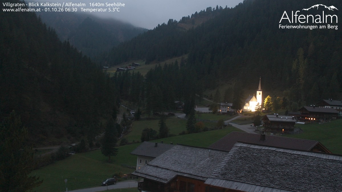 Archived image Webcam Villgratental valley