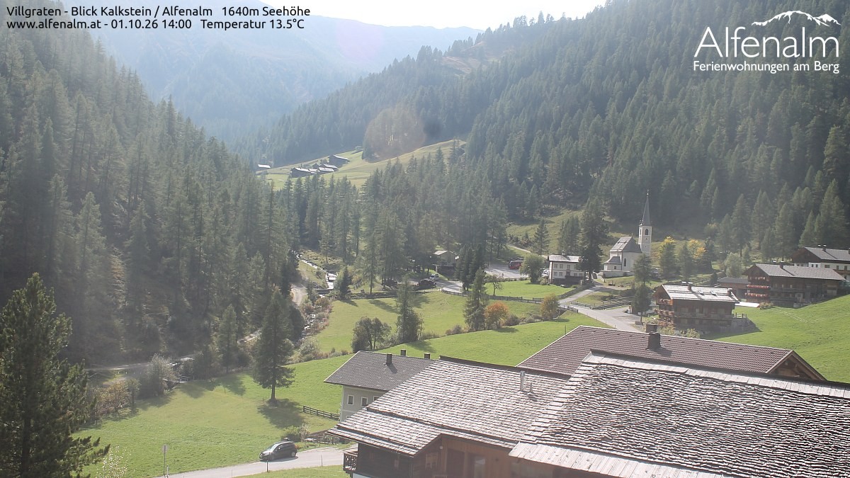 Archived image Webcam Villgratental valley