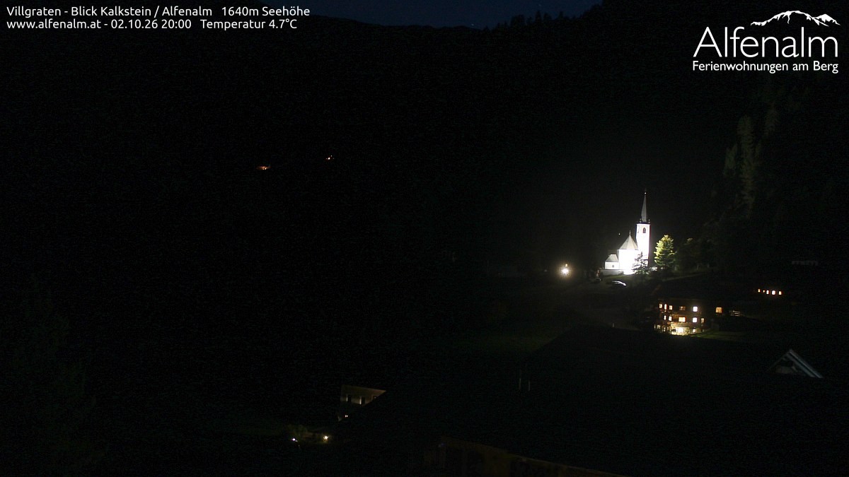 Archived image Webcam Villgratental valley
