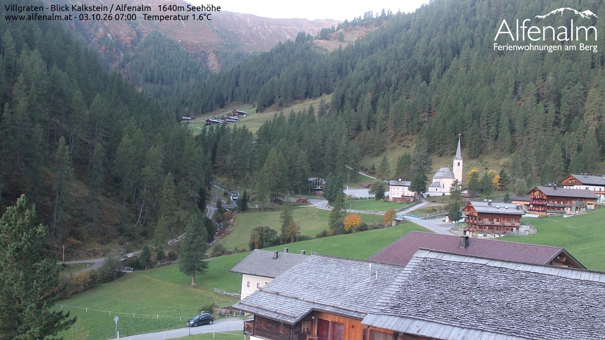 Archived image Webcam Villgratental valley