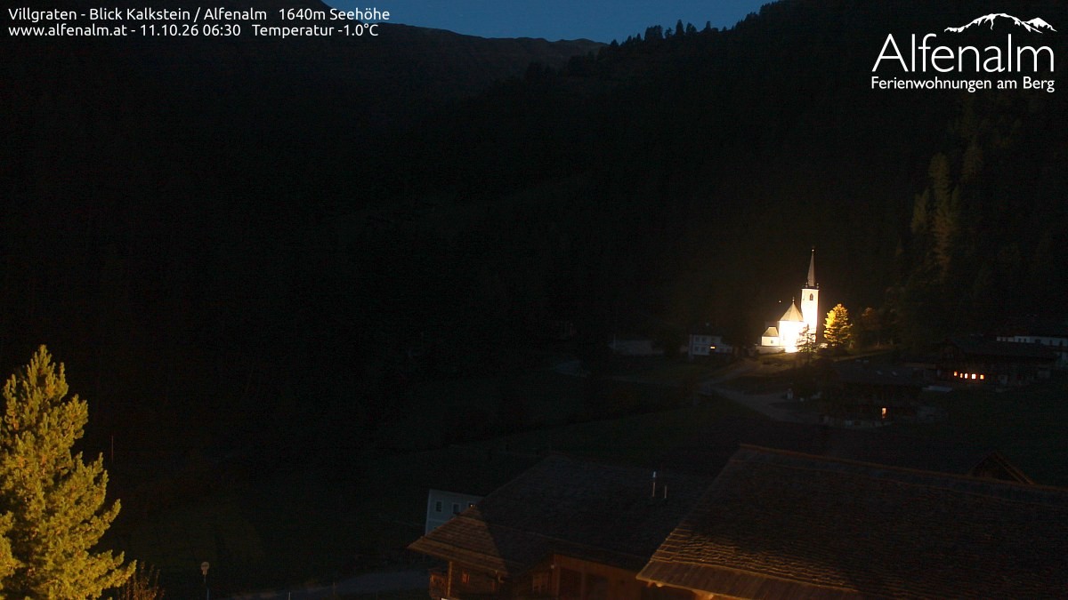 Archived image Webcam Villgratental valley