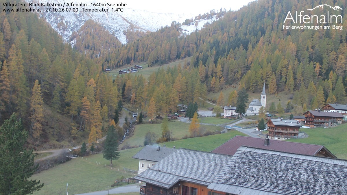 Archiv Foto Webcam Villgratental - Osttirol