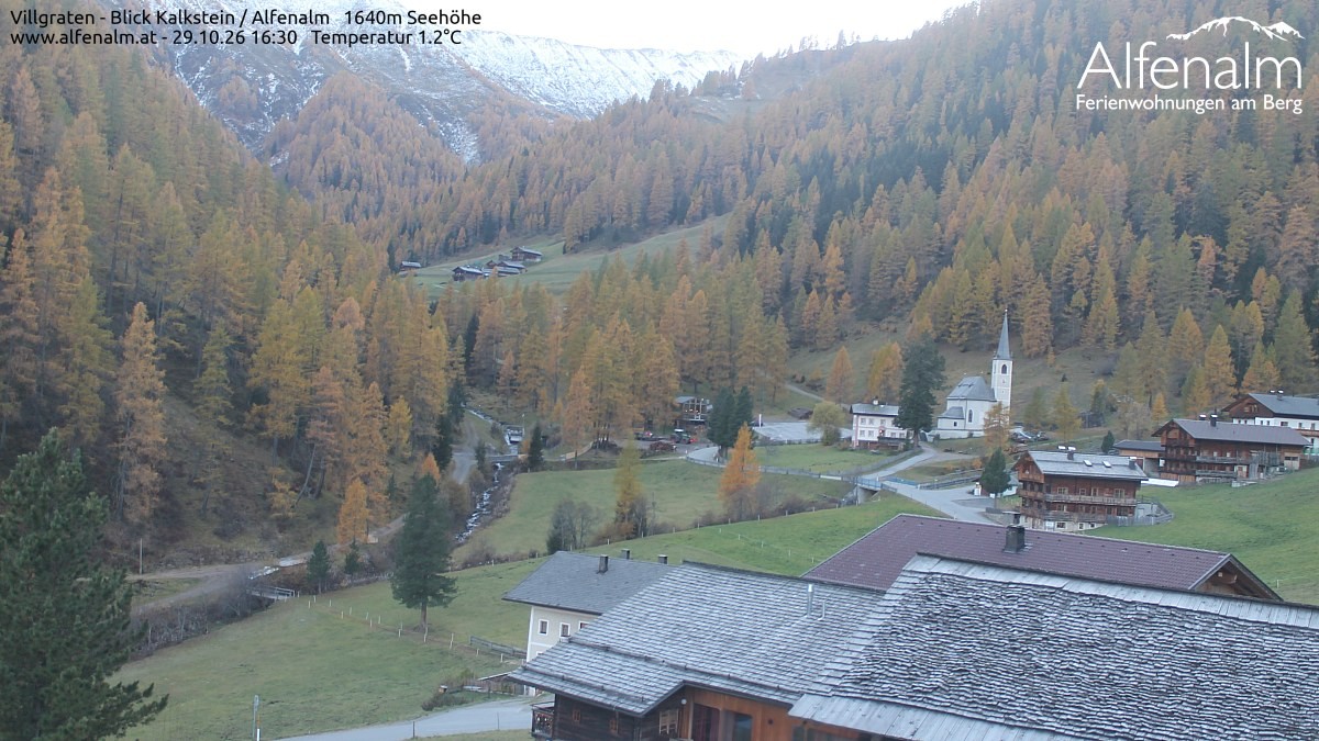 Archived image Webcam Villgratental valley