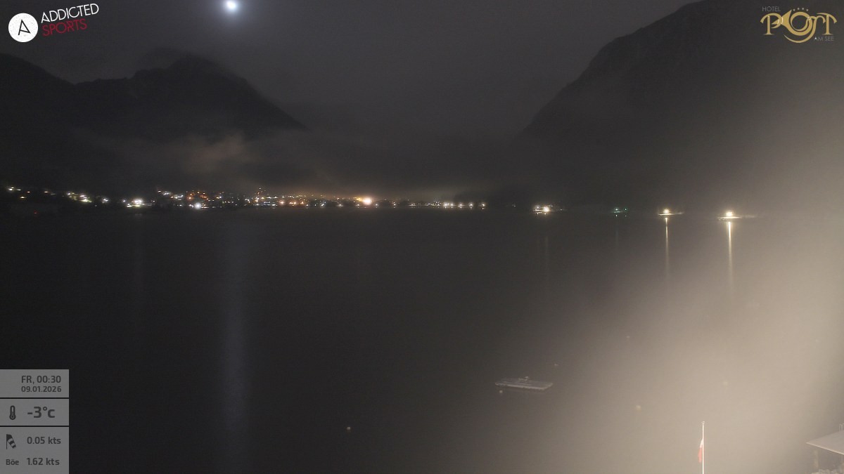 Archiv Foto Webcam Achensee: Blick vom Hotel Post am Achensee
