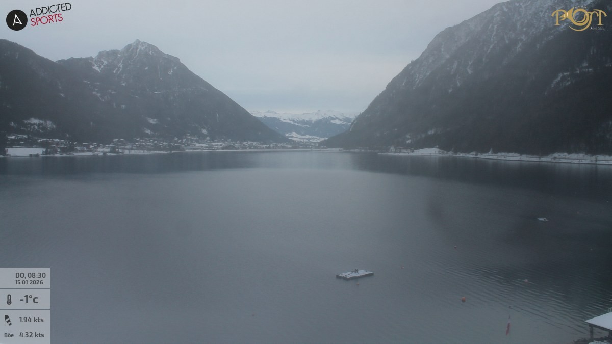 Archiv Foto Webcam Achensee: Blick vom Hotel Post am Achensee
