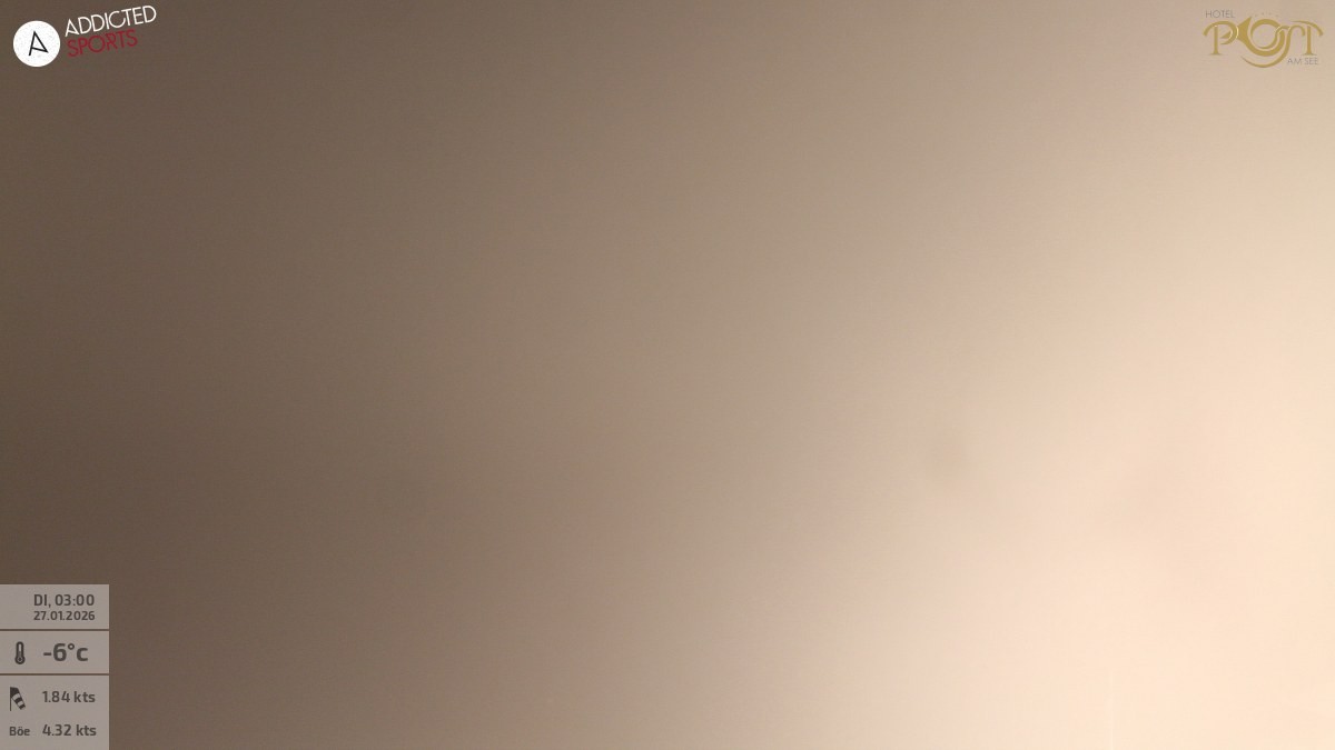 Archiv Foto Webcam Achensee: Blick vom Hotel Post am Achensee