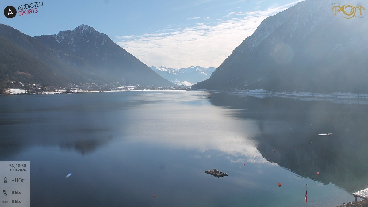 Archiv Foto Webcam Achensee: Blick vom Hotel Post am Achensee