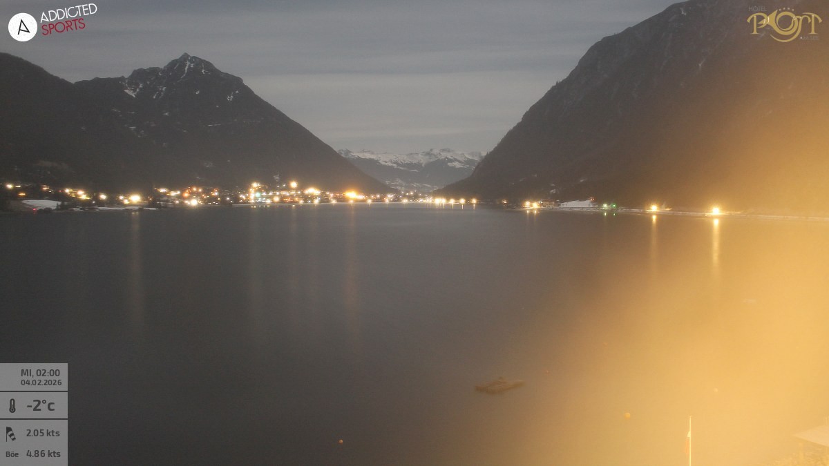 Archiv Foto Webcam Achensee: Blick vom Hotel Post am Achensee