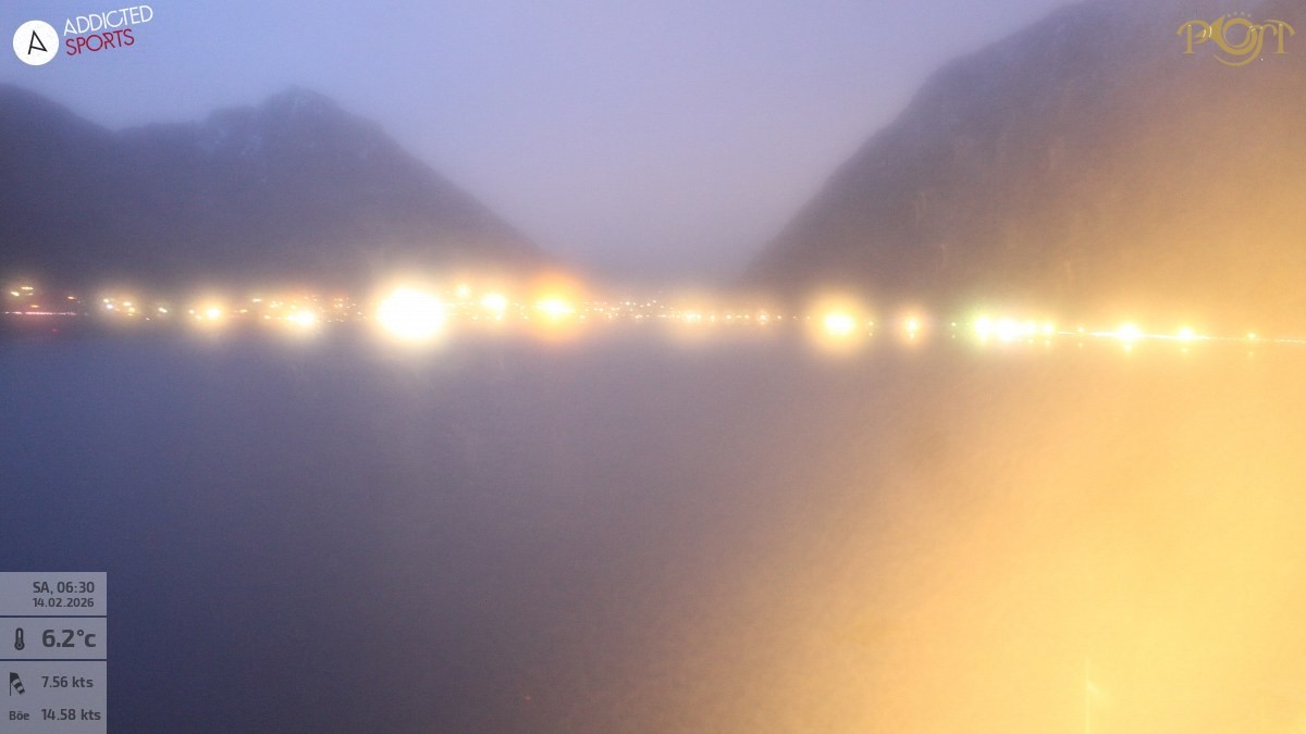 Archiv Foto Webcam Achensee: Blick vom Hotel Post am Achensee