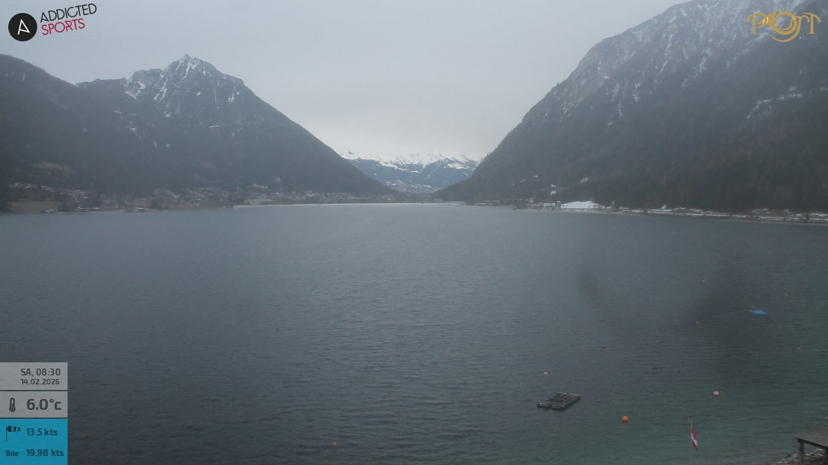Archiv Foto Webcam Achensee: Blick vom Hotel Post am Achensee