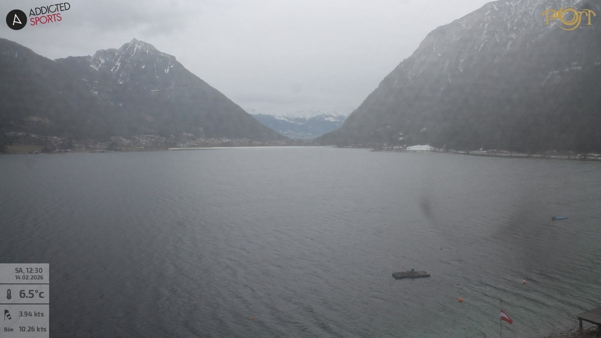 Archiv Foto Webcam Achensee: Blick vom Hotel Post am Achensee
