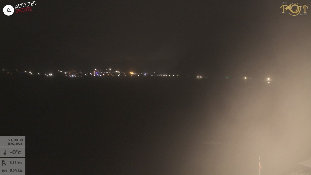 Archiv Foto Webcam Achensee: Blick vom Hotel Post am Achensee