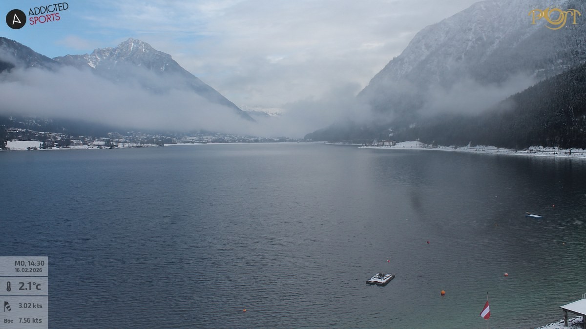 Archiv Foto Webcam Achensee: Blick vom Hotel Post am Achensee