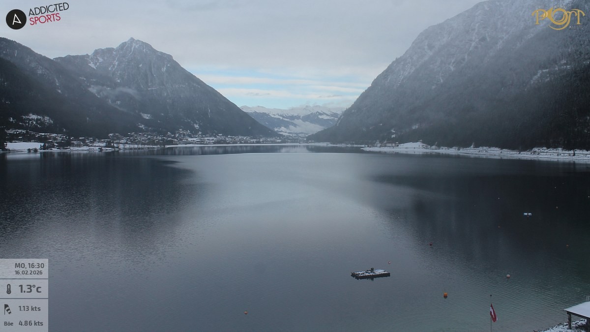 Archiv Foto Webcam Achensee: Blick vom Hotel Post am Achensee