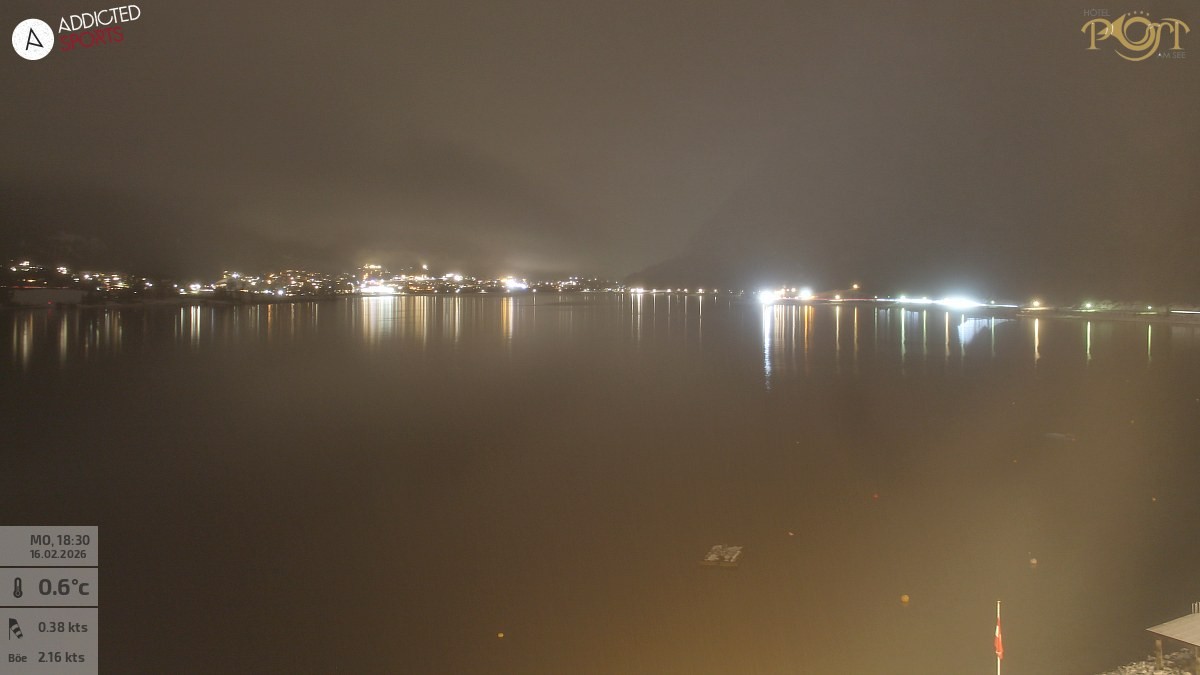 Archiv Foto Webcam Achensee: Blick vom Hotel Post am Achensee