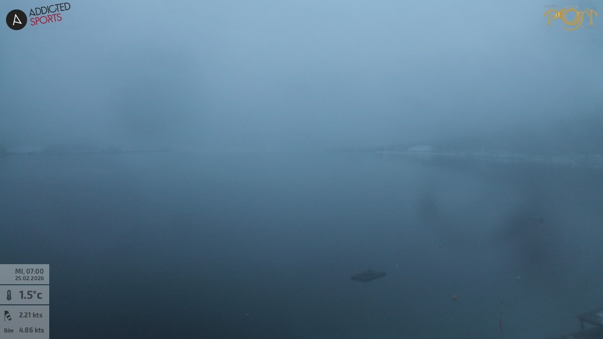 Archiv Foto Webcam Achensee: Blick vom Hotel Post am Achensee