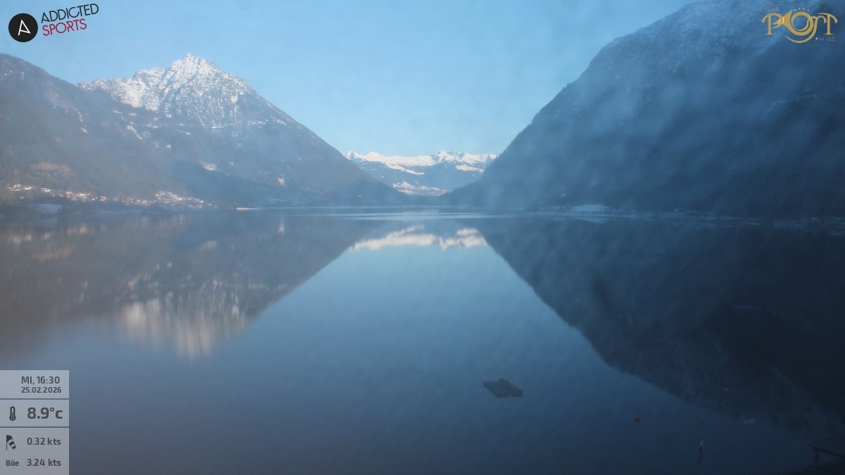 Archiv Foto Webcam Achensee: Blick vom Hotel Post am Achensee