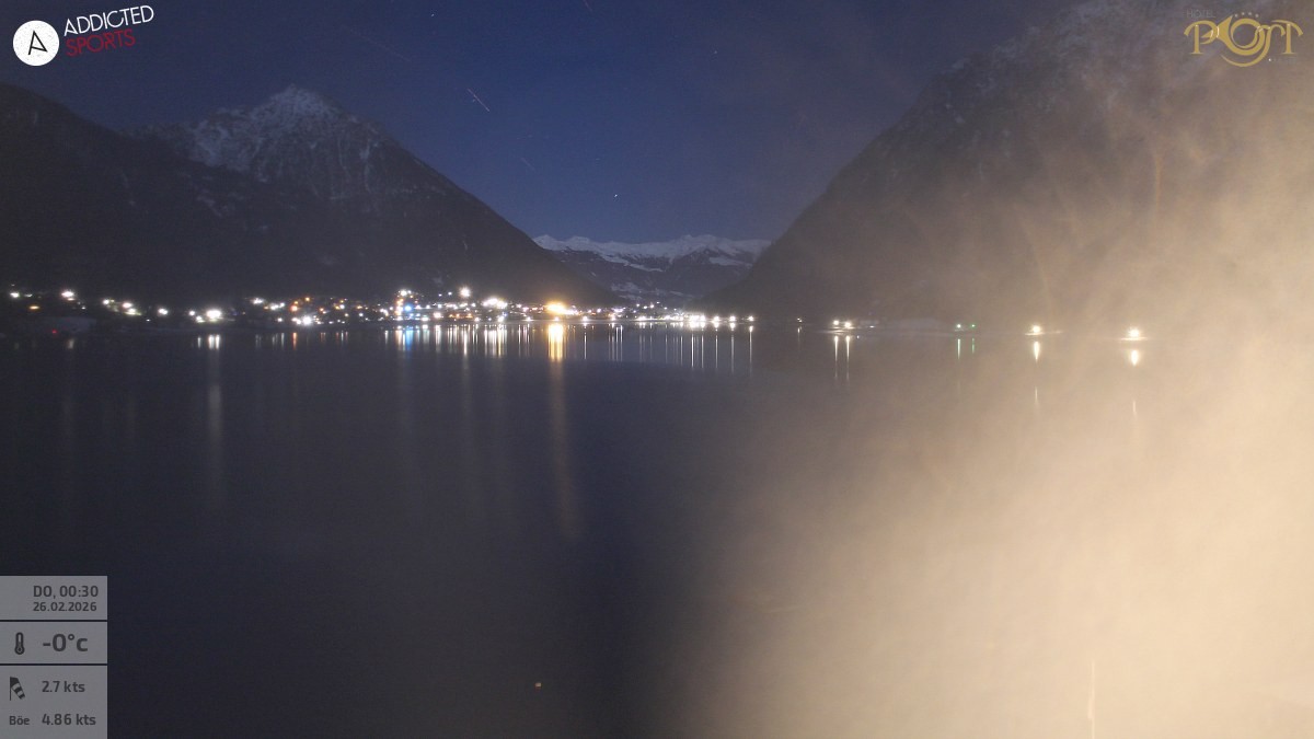 Archived image Webcam Achensee - View Hotel Post Pertisau