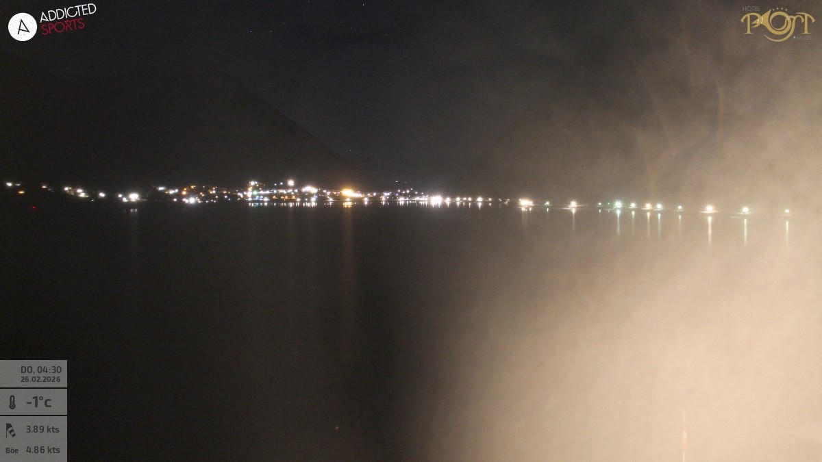 Archived image Webcam Achensee - View Hotel Post Pertisau