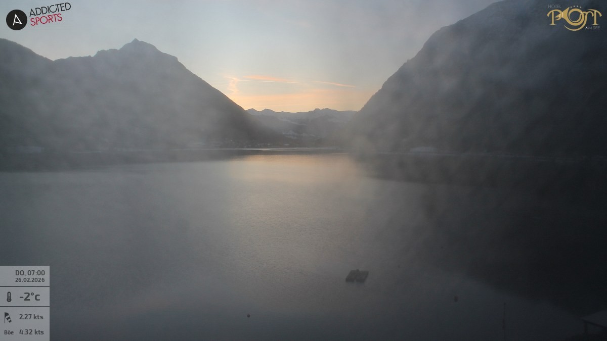 Archived image Webcam Achensee - View Hotel Post Pertisau