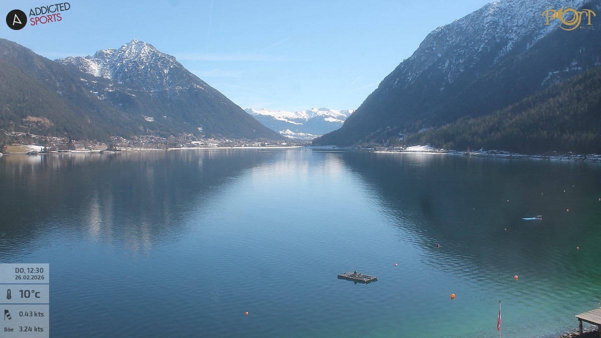 Archived image Webcam Achensee - View Hotel Post Pertisau