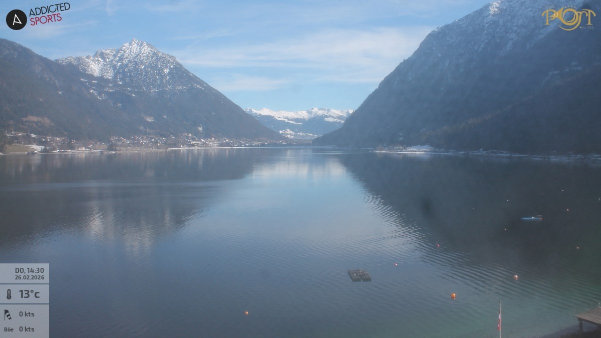 Archived image Webcam Achensee - View Hotel Post Pertisau