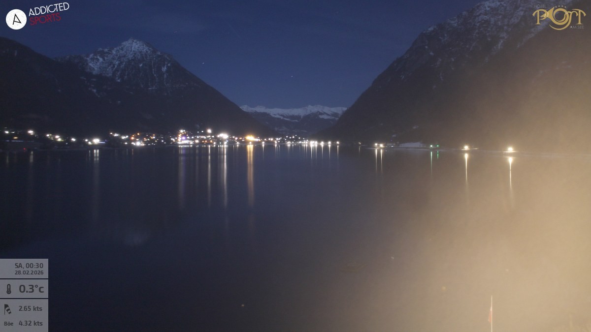 Archived image Webcam Achensee - View Hotel Post Pertisau