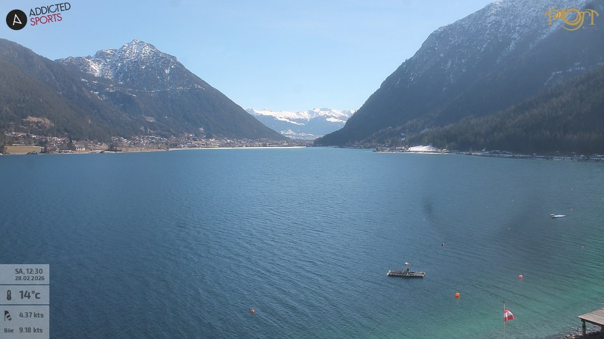 Archived image Webcam Achensee - View Hotel Post Pertisau