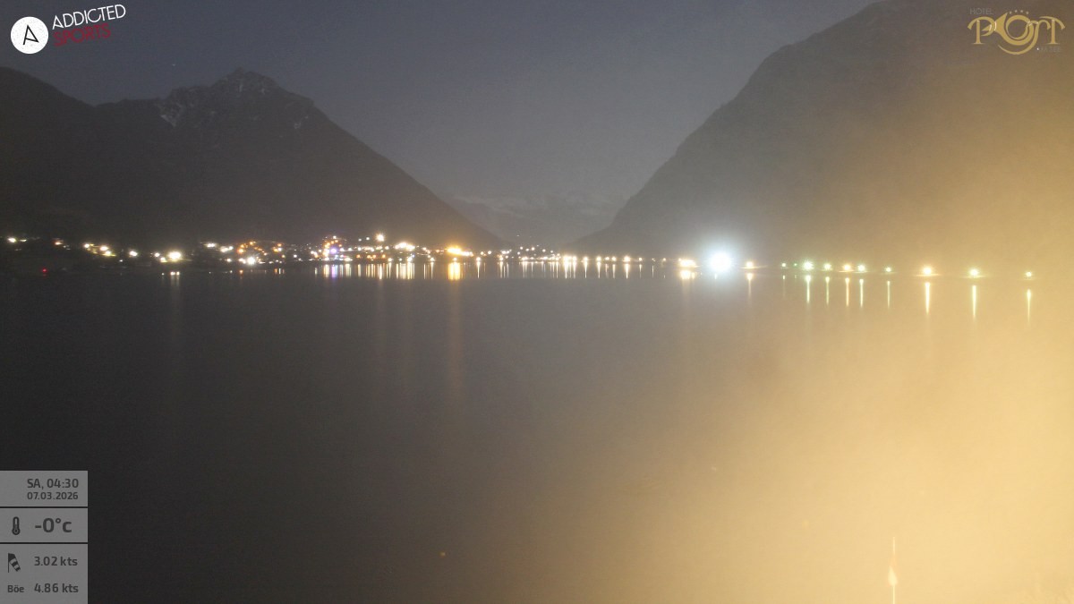 Archiv Foto Webcam Achensee: Blick vom Hotel Post am Achensee