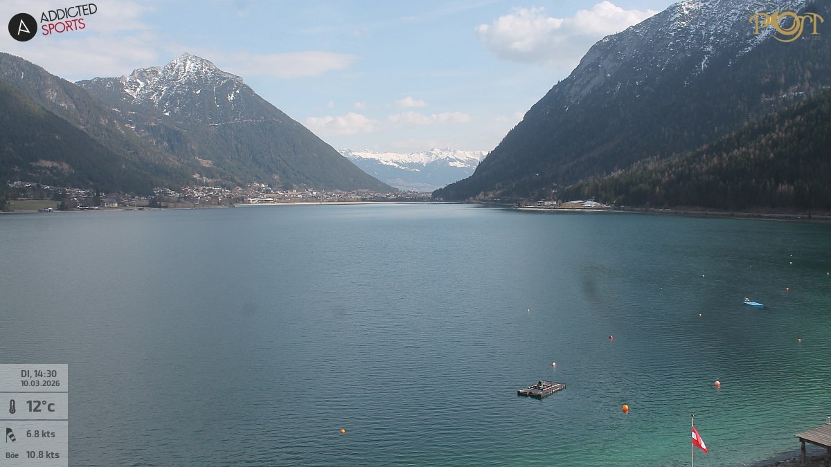 Archiv Foto Webcam Achensee: Blick vom Hotel Post am Achensee
