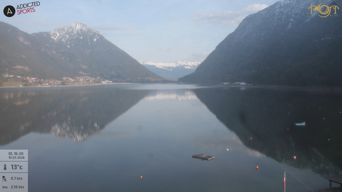 Archiv Foto Webcam Achensee: Blick vom Hotel Post am Achensee