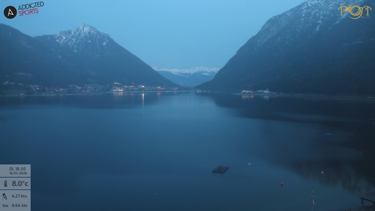 Archiv Foto Webcam Achensee: Blick vom Hotel Post am Achensee