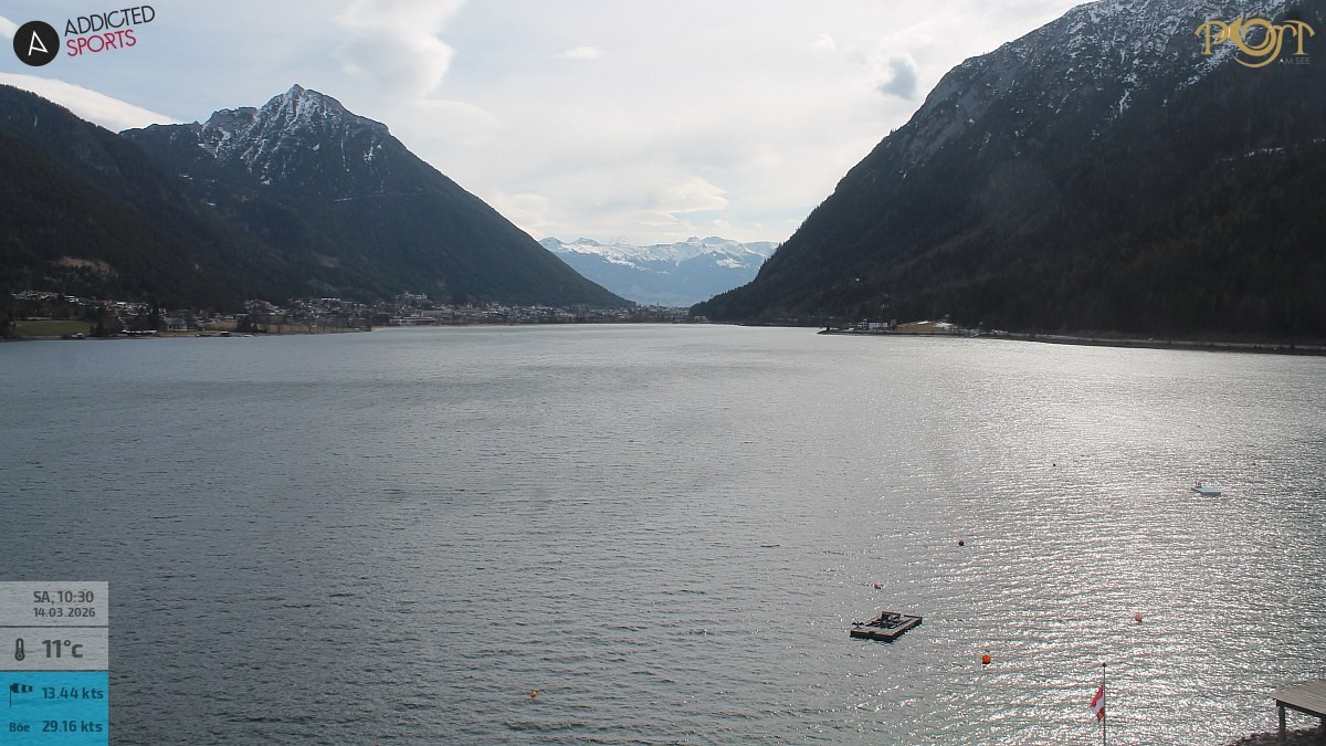 Archived image Webcam Achensee - View Hotel Post Pertisau