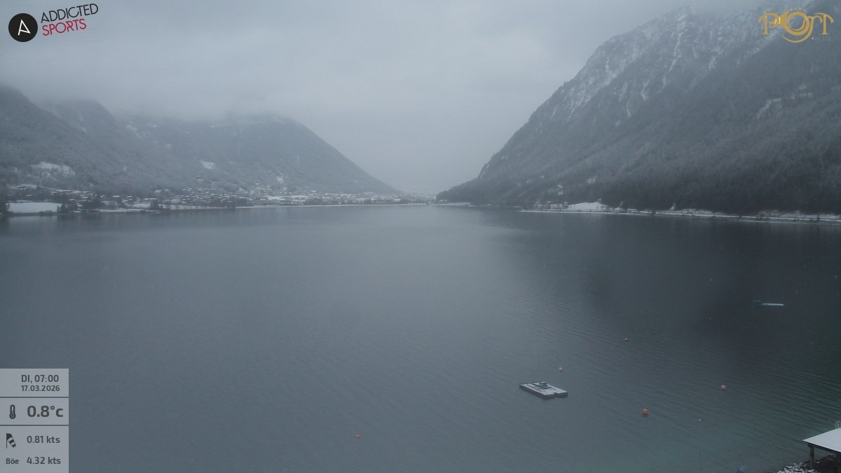 Archiv Foto Webcam Achensee: Blick vom Hotel Post am Achensee