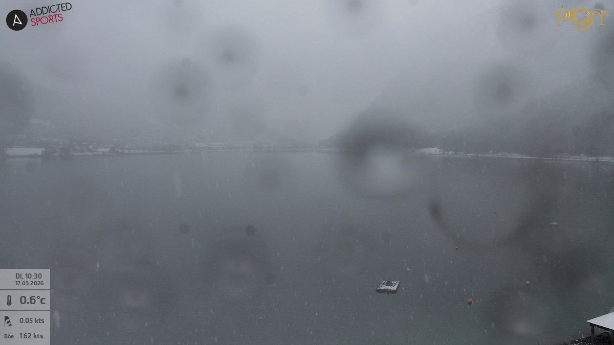 Archiv Foto Webcam Achensee: Blick vom Hotel Post am Achensee