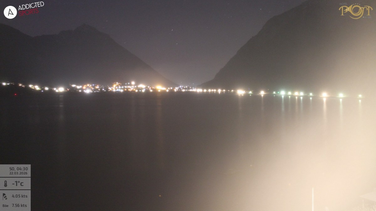 Archiv Foto Webcam Achensee: Blick vom Hotel Post am Achensee
