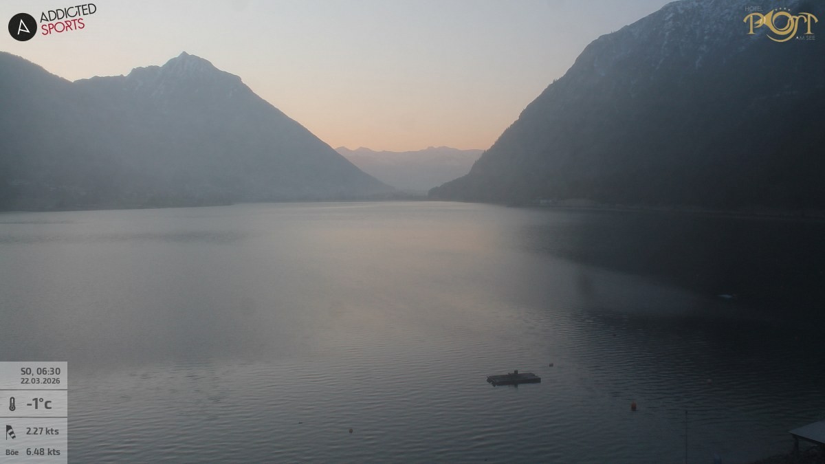 Archiv Foto Webcam Achensee: Blick vom Hotel Post am Achensee