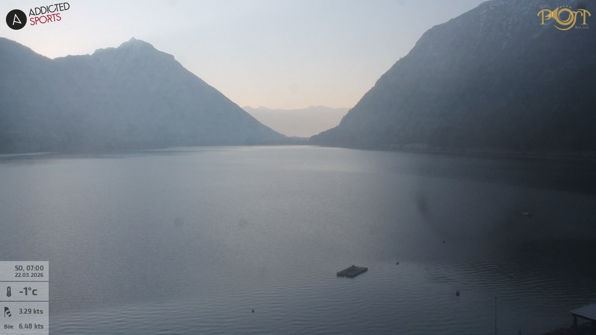 Archiv Foto Webcam Achensee: Blick vom Hotel Post am Achensee