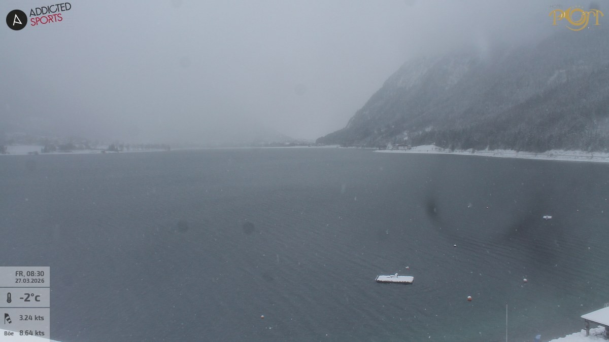 Archiv Foto Webcam Achensee: Blick vom Hotel Post am Achensee