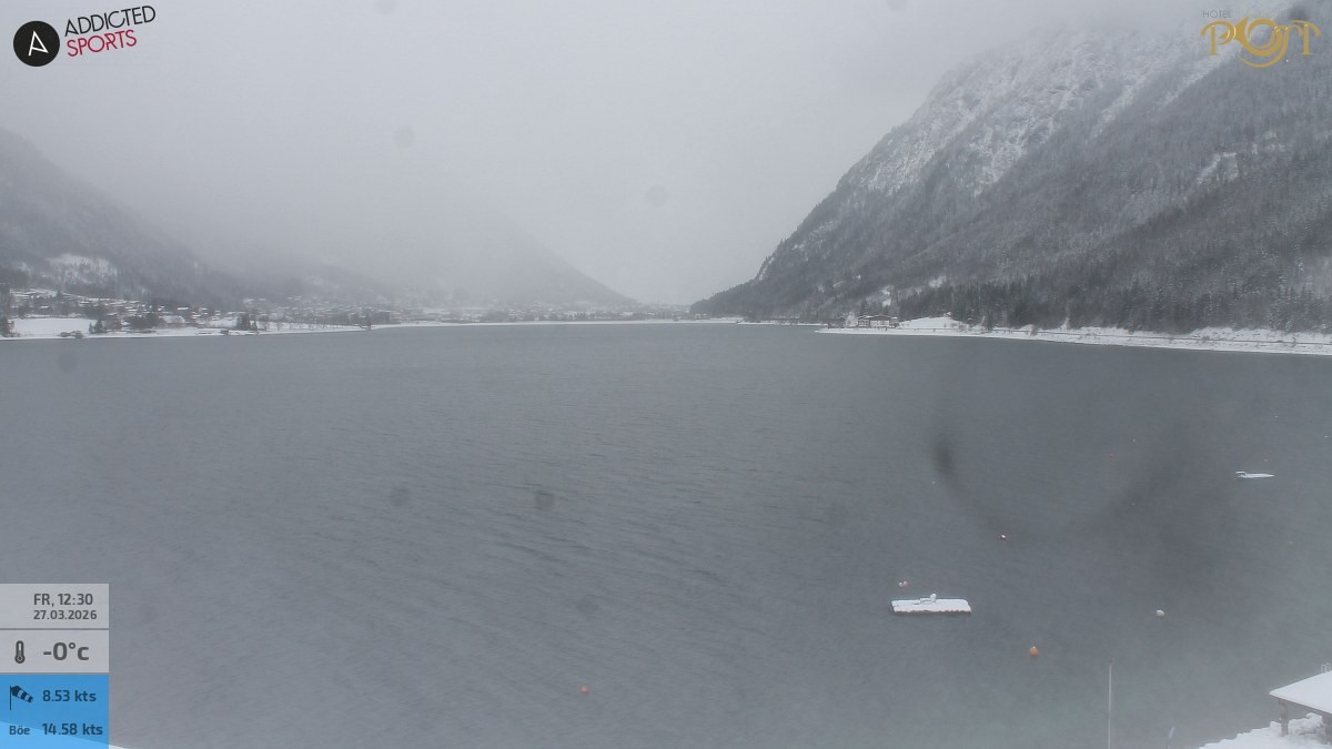 Archiv Foto Webcam Achensee: Blick vom Hotel Post am Achensee