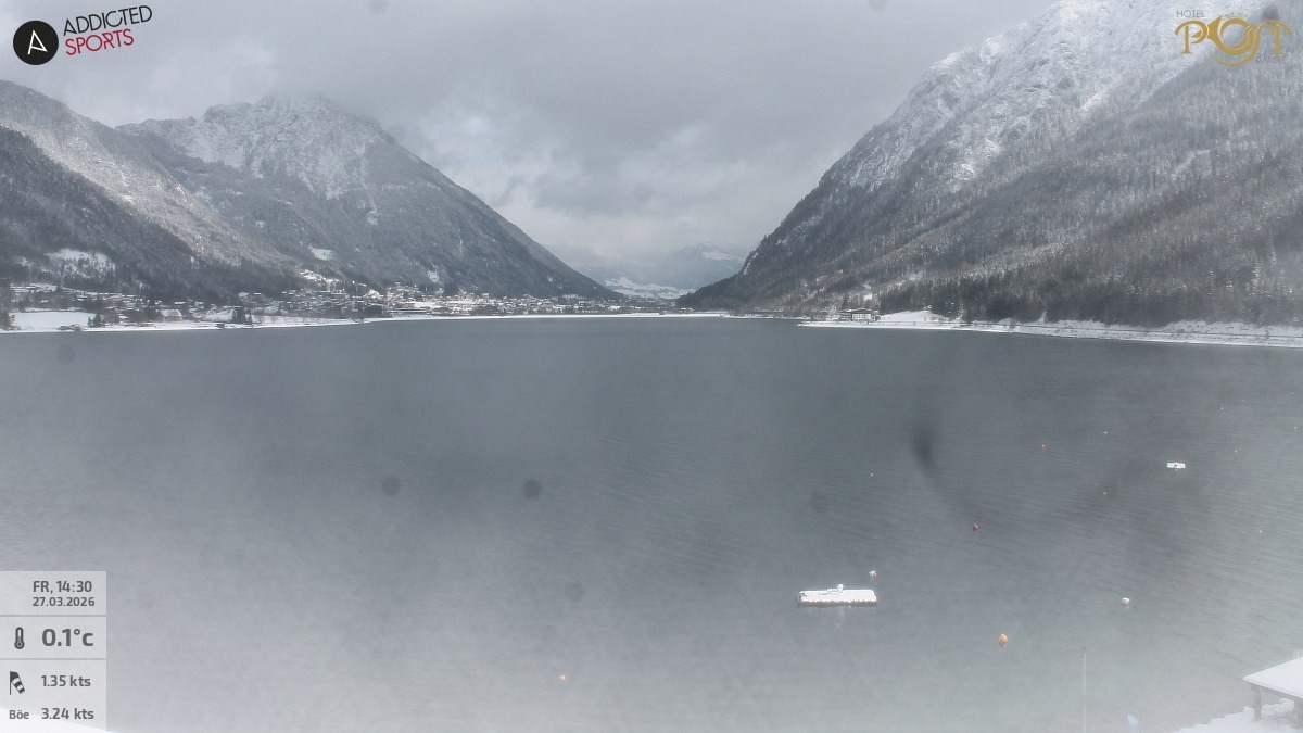 Archiv Foto Webcam Achensee: Blick vom Hotel Post am Achensee