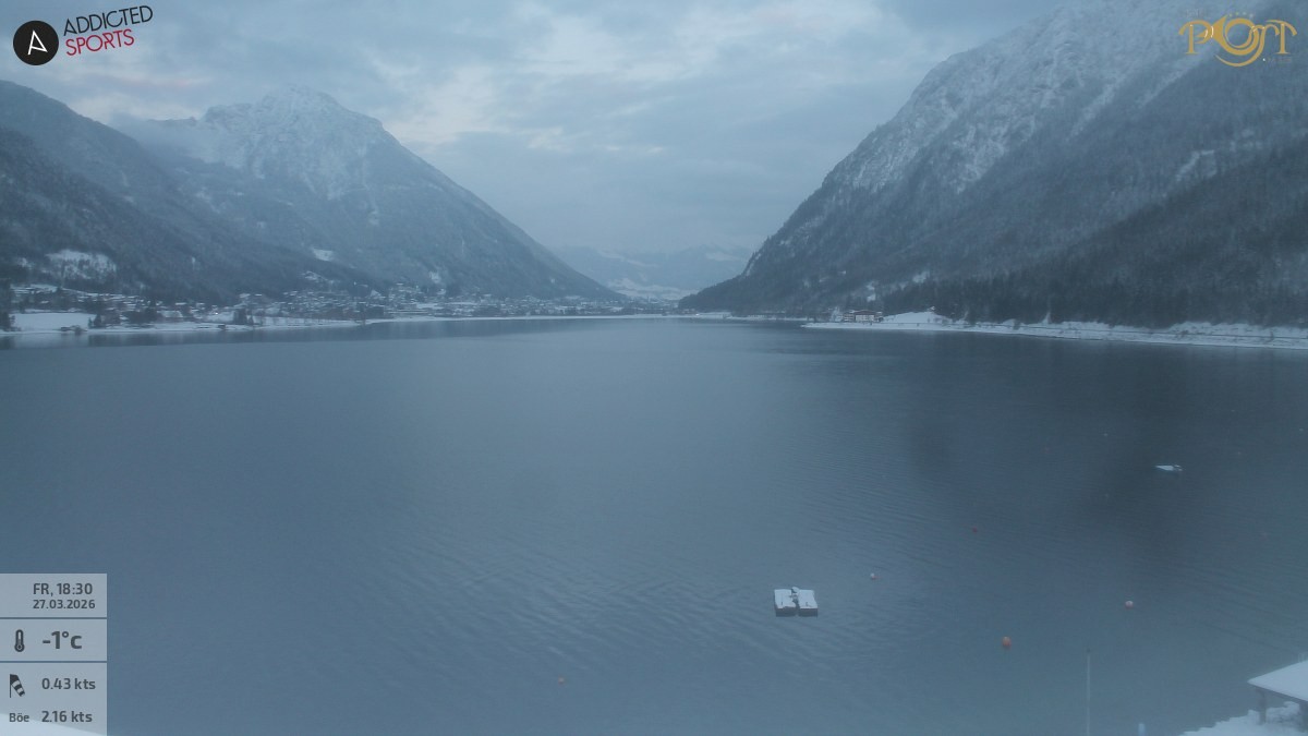 Archiv Foto Webcam Achensee: Blick vom Hotel Post am Achensee