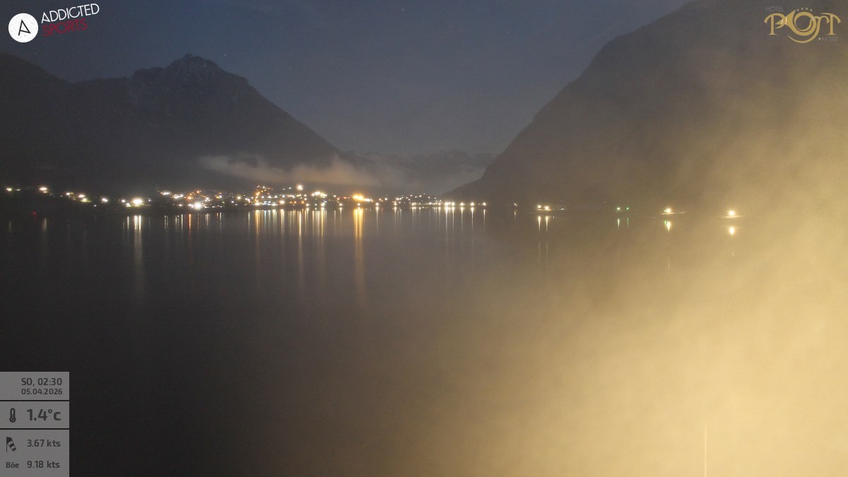 Archiv Foto Webcam Achensee: Blick vom Hotel Post am Achensee