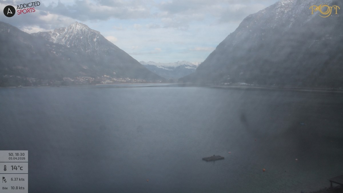 Archiv Foto Webcam Achensee: Blick vom Hotel Post am Achensee